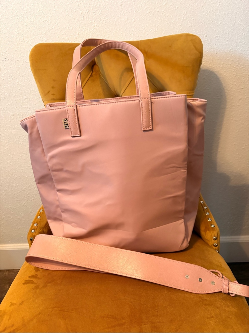 BÉIS Altas Pink Commuter Tote - Authentic - Picture 6 of 8